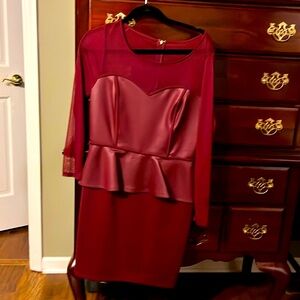 Thalia Sodi size MM Maroon Dress